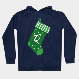 Christmas Stocking with Letter Q Hoodie